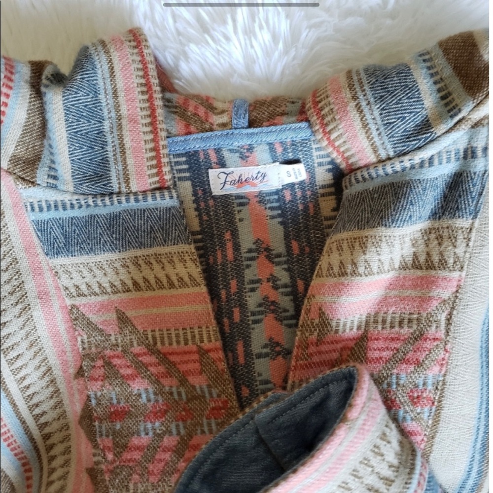 Faherty Multicolor Striped Hoodie - image 3